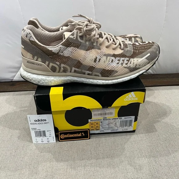 adidas gazelle silver green womens Adidas Consortium B27771 Undefeated X adidas Adizero Adios 3 Brown Mens Shoe
